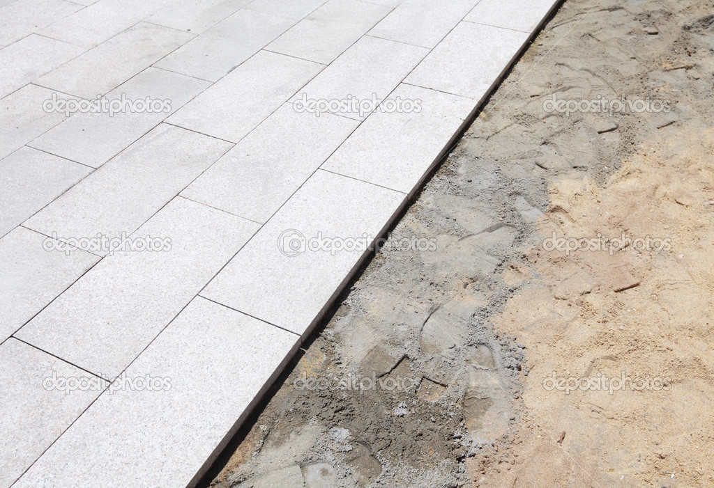 Unfinished outdoor paving stone