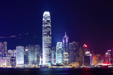 Geceleyin Hong Kong Şehri