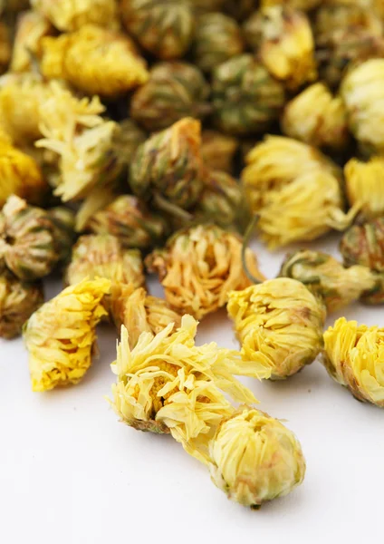 Dried chamomile tea isolated on white background — Stock Photo, Image
