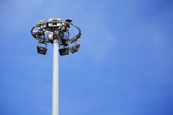 Flood light with blue sky — Stock Photo, Image