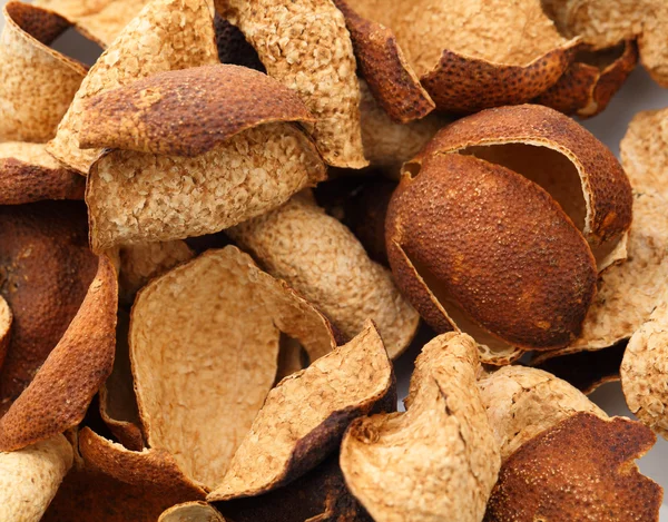 Heap of dried tangerine peel — Stock Photo, Image