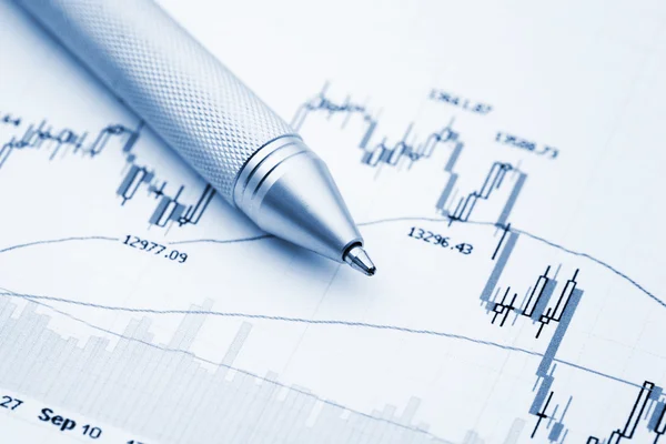 Financial chart — Stock Photo, Image