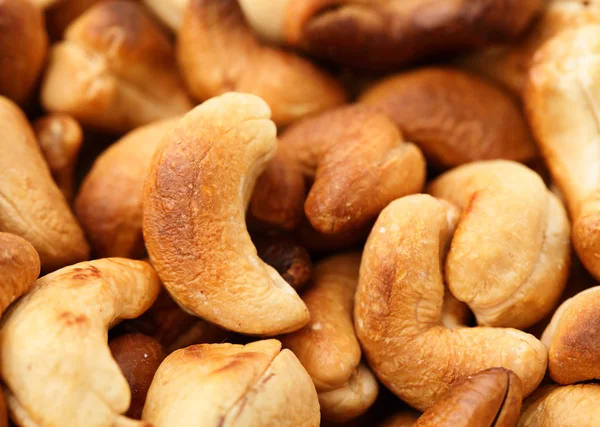 Geröstete Cashewnüsse aus nächster Nähe — Stockfoto