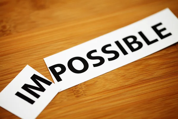 Cambio imposible a posible — Foto de Stock