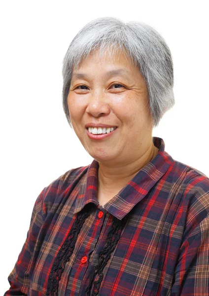 Asijské stará žena — Stock fotografie