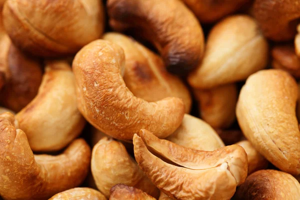 Geröstete Cashewnüsse aus nächster Nähe — Stockfoto