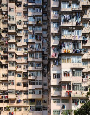 Hong Kong 'daki eski bina.