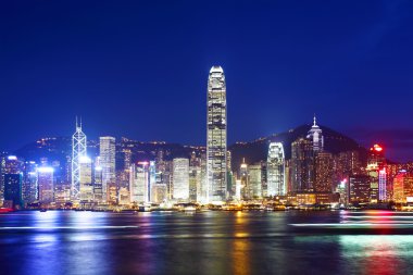 Geceleyin Hong Kong Şehri