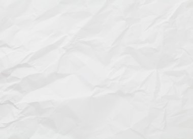 Beyaz buruşmuş kağıt dokusu