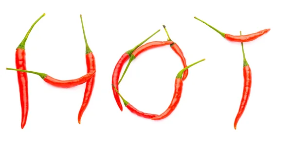 Heta dinkel med chili paprika — Stockfoto