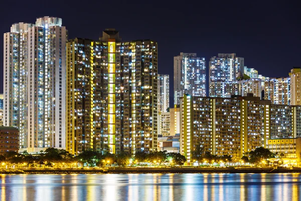 Hong Kong'da bir yerleşim bölgesi — Stok fotoğraf