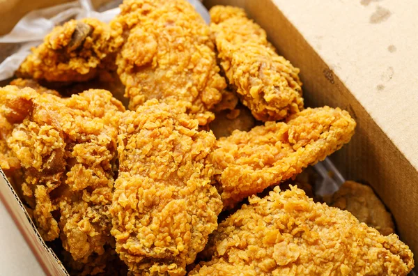 Fried chicken take away — Stock Photo, Image