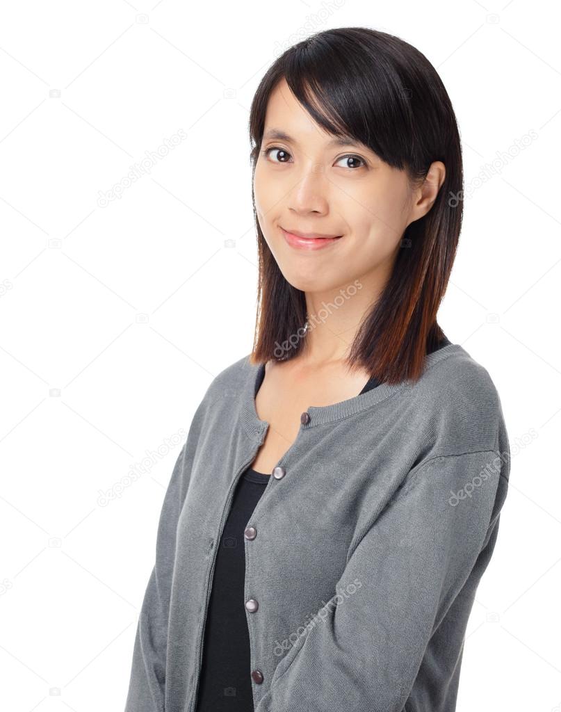 Asian woman with smile