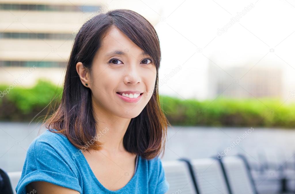 Young asian woman at outdoor