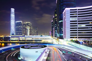 hong kong Kowloon bölgesinde geceleri