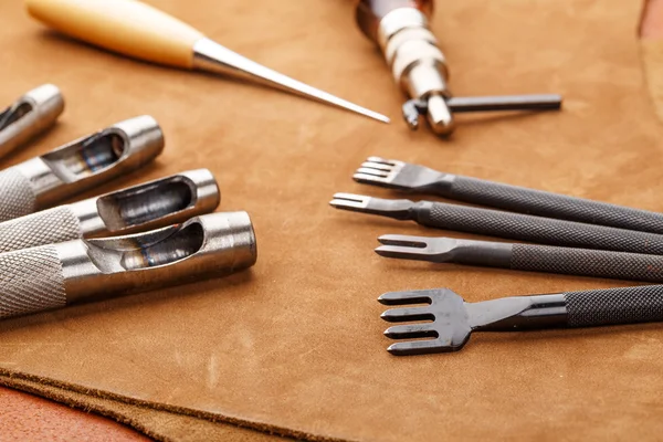 Handmade Leather craft tool — Stock Photo, Image