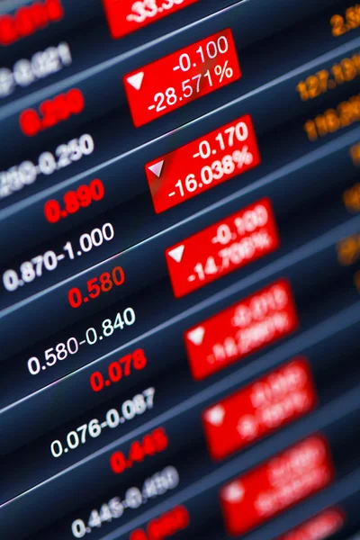 Dramatycznie spada z rynku akcji — Zdjęcie stockowe