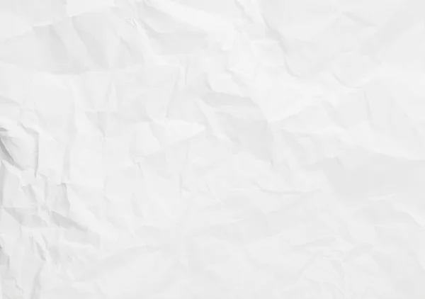 Beyaz buruşuk kağıt arka plan doku — Stok fotoğraf