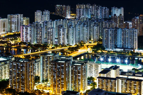 Κατοικημένη περιοχή στο Χονγκ Κονγκ — Φωτογραφία Αρχείου