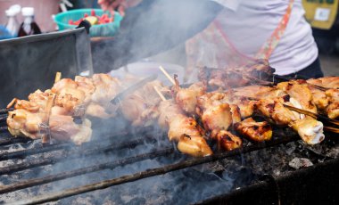 geleneksel Tay tarzı ızgara eti stick