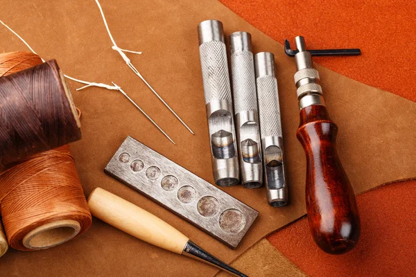 Craft tool for leather accessories — Stock Photo, Image