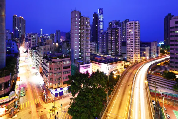 Kotau-Seite in Hongkong bei Nacht — Stockfoto