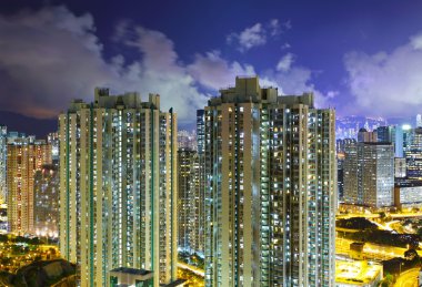Hong Kong 'daki konut binası.