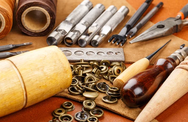 Craft verktyg för läder tillbehör — Stockfoto