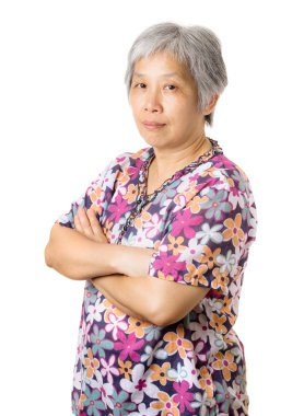 Asyalı yaşlı kadın