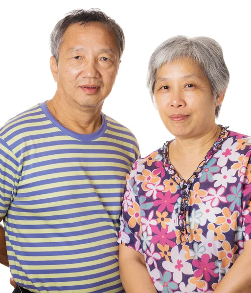 Asiatisk eldre par – stockfoto