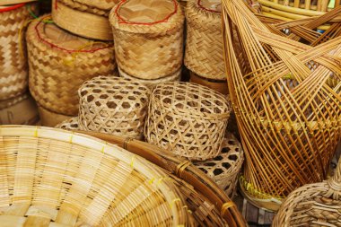 satmak için geleneksel el yapımı sepet