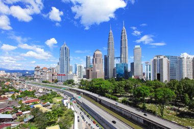 Kuala Lumpur skyline clipart