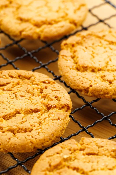 Zelfgemaakte gebakken koekjes close-up — Stockfoto