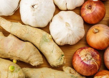 zencefil, sarımsak ve allium ascalonicum grubu