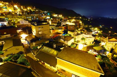 Tayvan Köyü, gece, jiufen