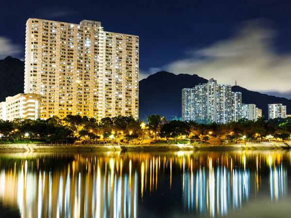 香港の住宅地Christian leblanc och fläkt — ストック写真