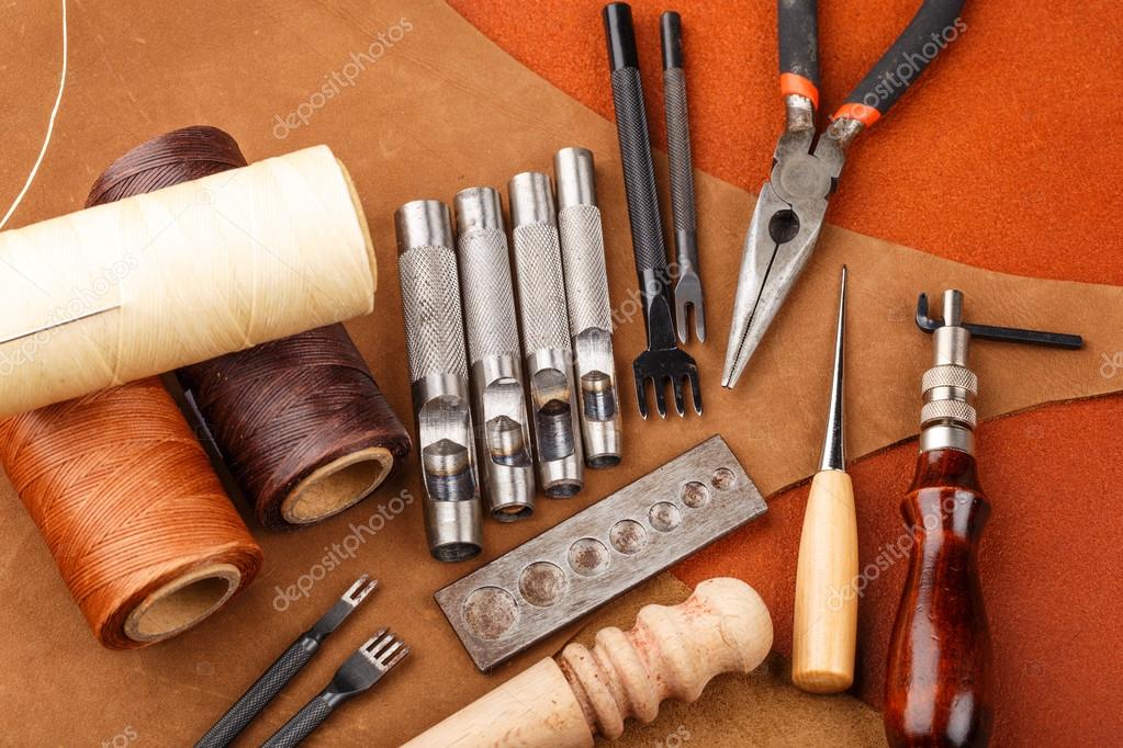 Diy Leather Craft Tool Stock Photo By