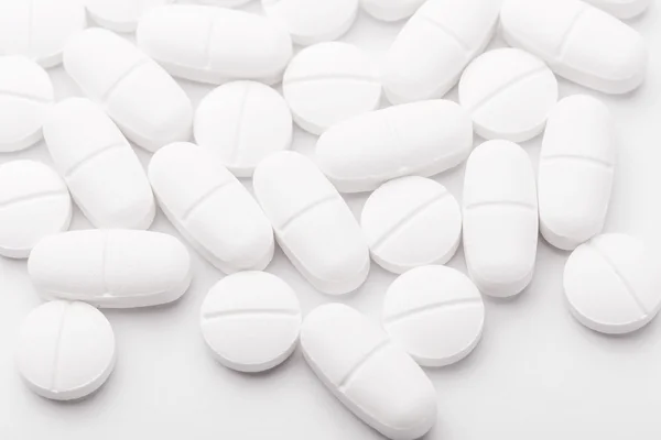 White pills — Stock Photo, Image