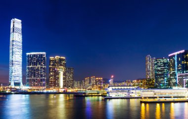Geceleri Kowloon hong Kong