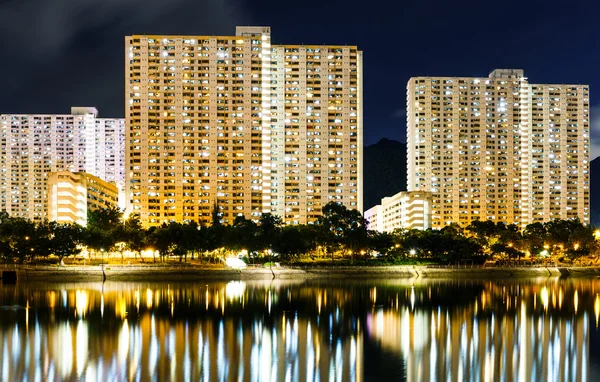 Allmännyttiga bostäder byggnad i hong kong — Stockfoto