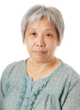 Asyalı yaşlı kadın