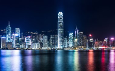 Geceleyin Hong Kong Şehri
