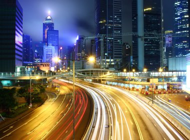yoğun trafik hong Kong