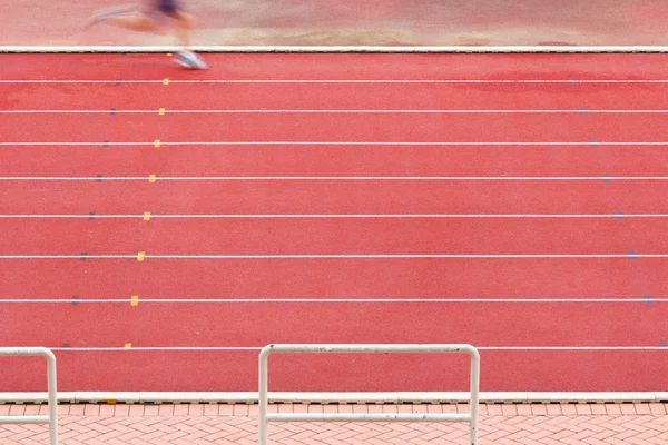 Atleta sulla via di corsa — Foto Stock