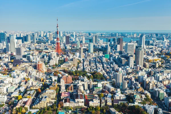 Panoramę Tokio w Japonii — Zdjęcie stockowe
