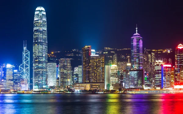 香港的夜空 — 图库照片