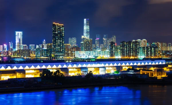 Hong Kong city at night — Stock Photo, Image