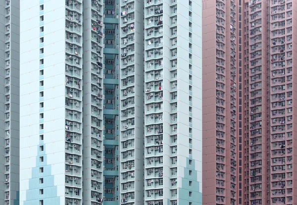 Construção de habitações públicas em Hong Kong — Fotografia de Stock