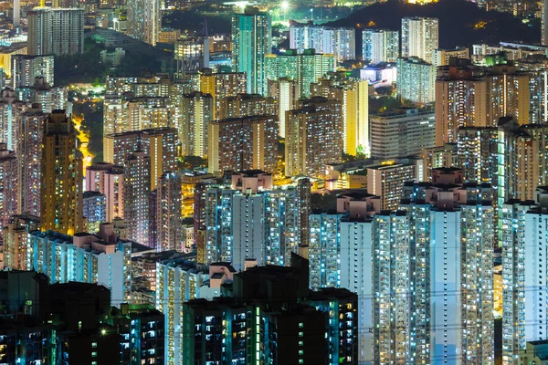 gece hong Kong Cityscape