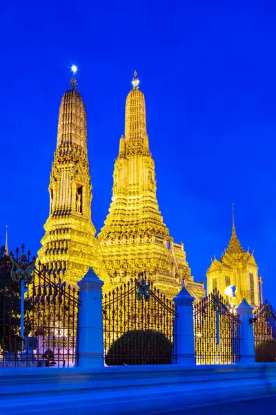 Wat arun w Bangkoku w nocy — Zdjęcie stockowe
